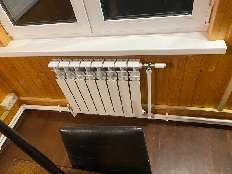 Отопление от газгольдера в Белоусово под ключ - алюминиевые радиаторы