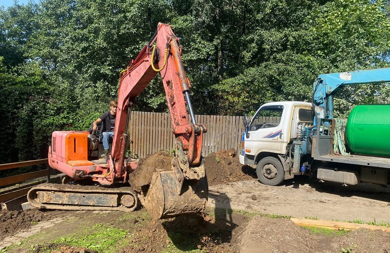 Монтаж газгольдера Спецгаз 6600 л в Белоусово под ключ для частного дома