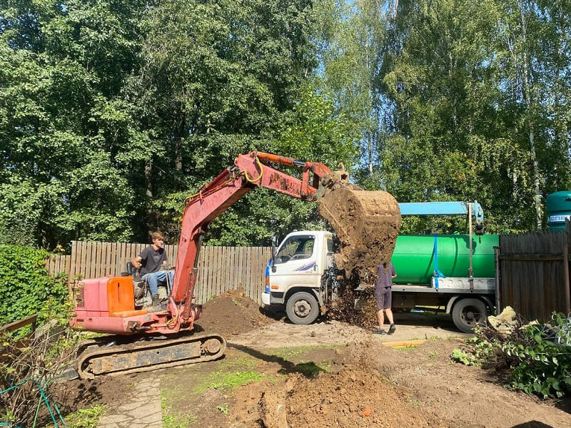 Монтаж газгольдера Спецгаз 6600 л в Белоусово под ключ с земляными работами